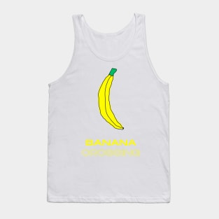 Banana Crossing, Funny T-Shirt, Funny Tee, Badly Drawn, Bad Drawing Tank Top